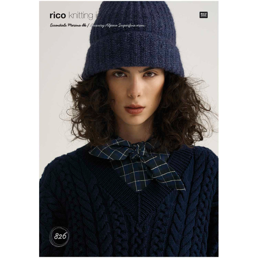 Rico Essentials Merino DK Pattern 826 Sweater
