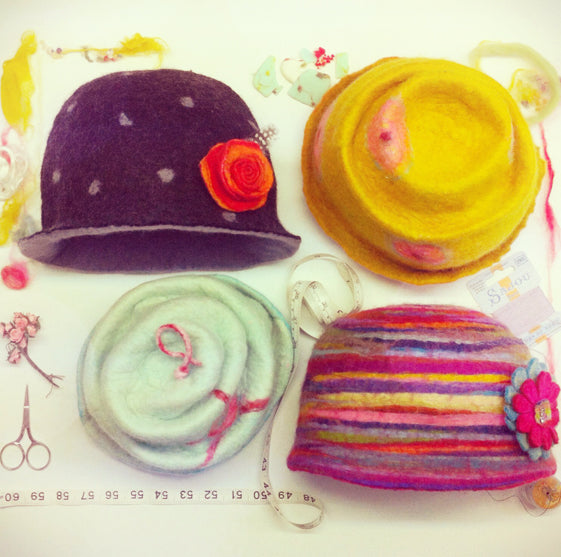 Making Wet Felted Felt Hats...
