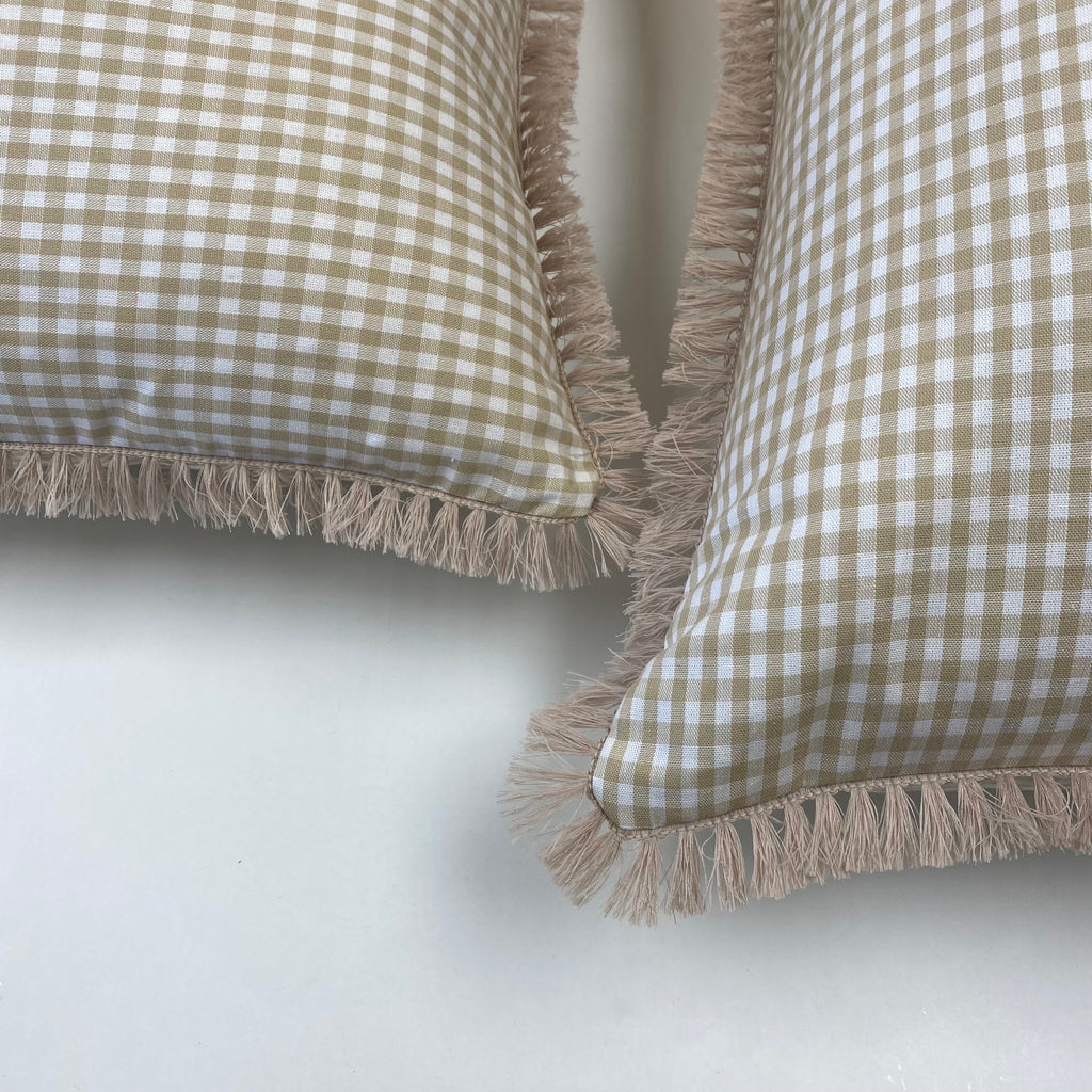 How to Sew Gingham Cushion Covers :-) xx