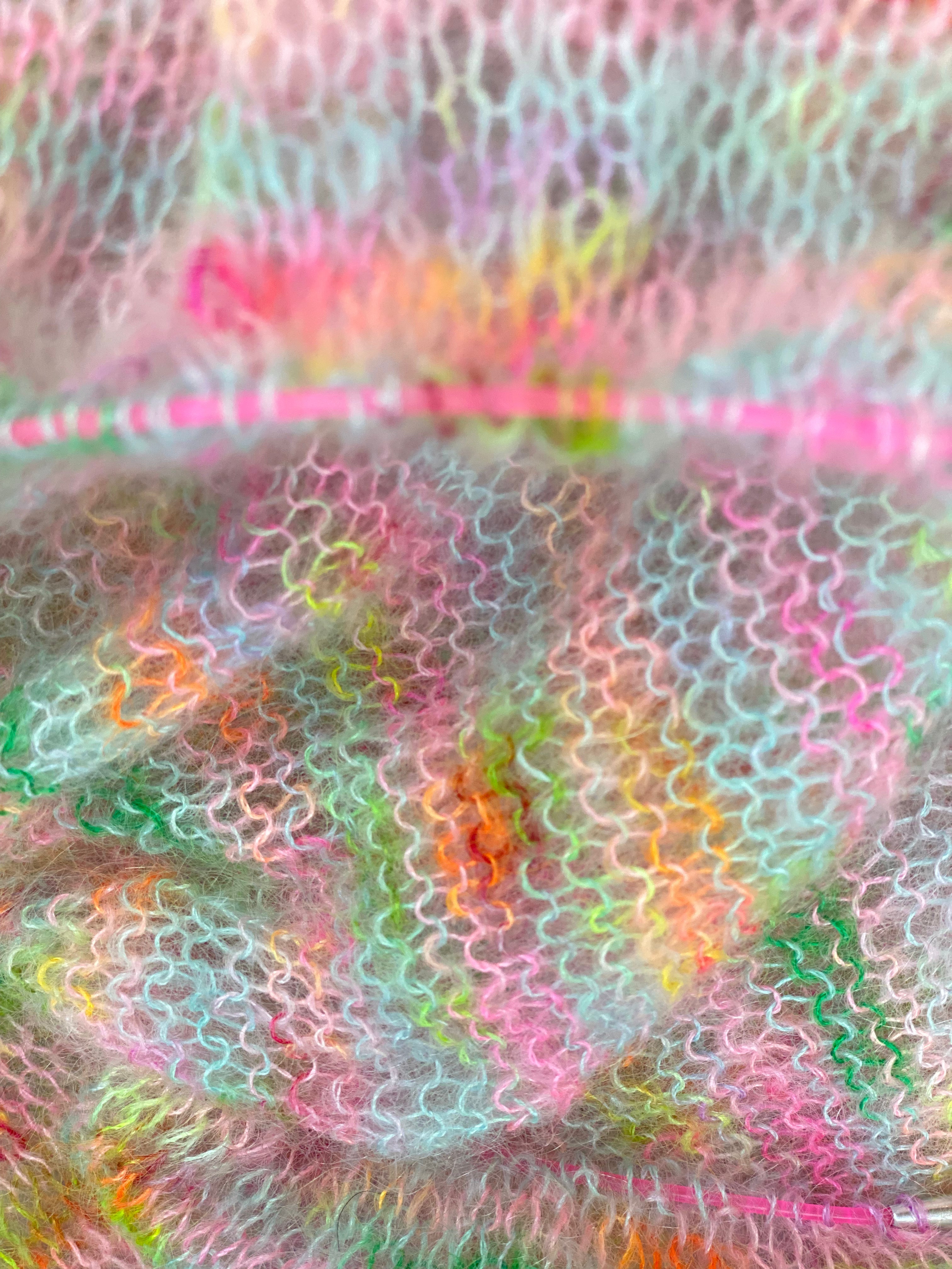 My Kid Silk Mohair Simple Easy Knit SHRUG : Free pattern!