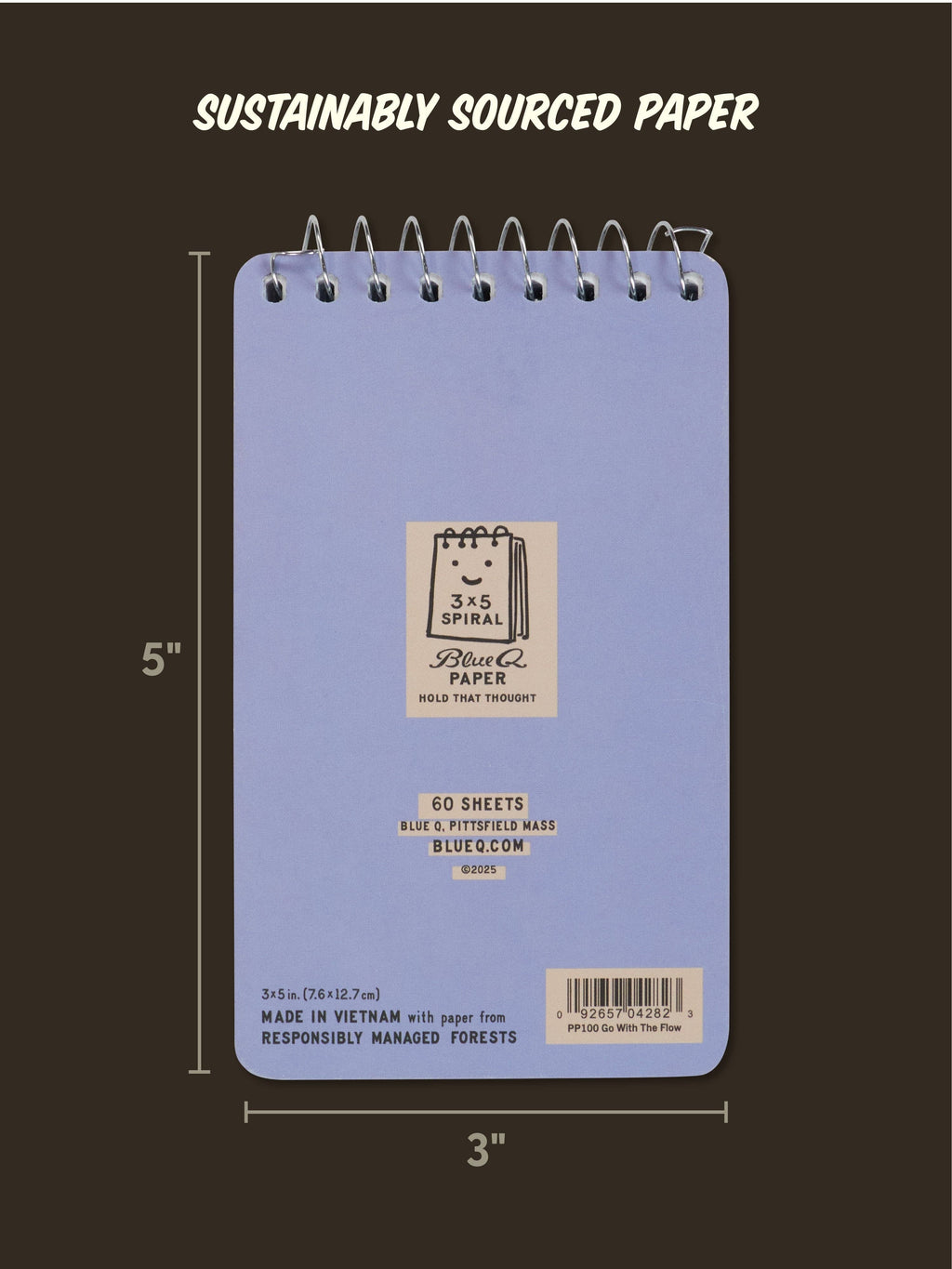 I Love To Go With The Flow : Spiral Notebook