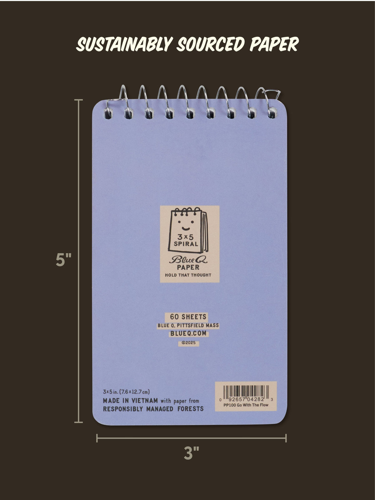 I Love To Go With The Flow : Spiral Notebook