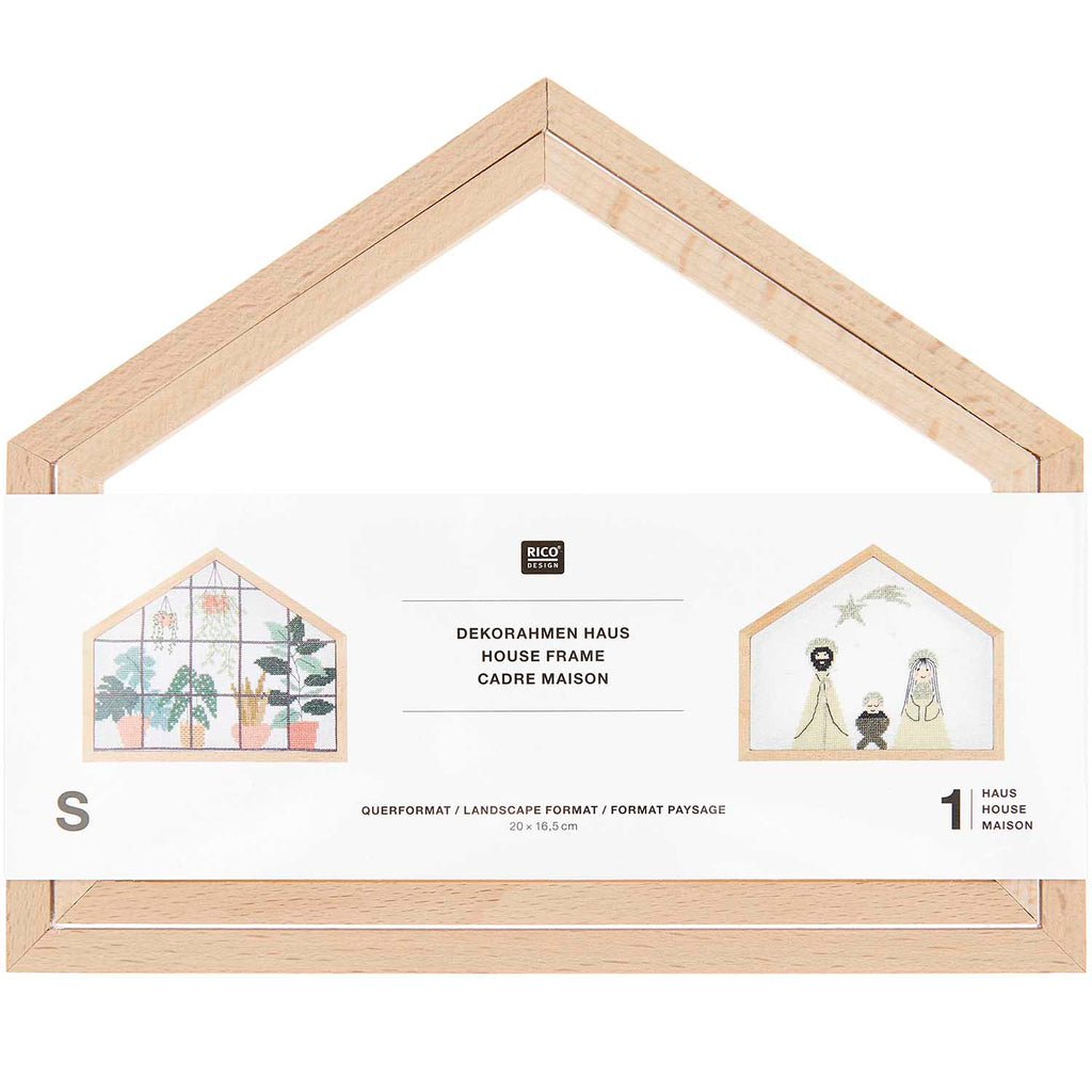 Decorative Embroidery Frame : House Shaped 200 x 165mm