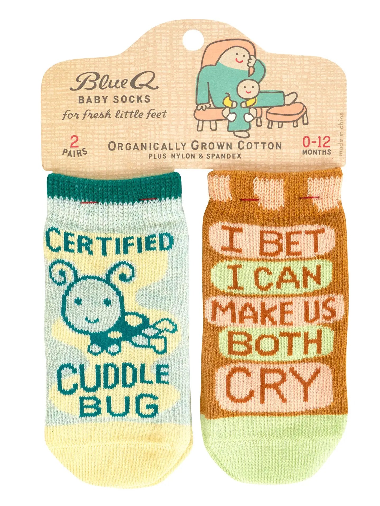 Cuddle Bug / Both Cry Baby Socks 0-12 months