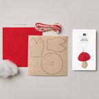 Embroidery kit: Felt Mushroom Pendant Decoration