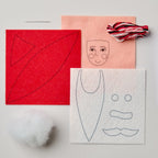 Embroidery kit: Felt Santa Pendant Decoration