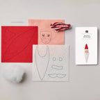 Embroidery kit: Felt Santa Pendant Decoration
