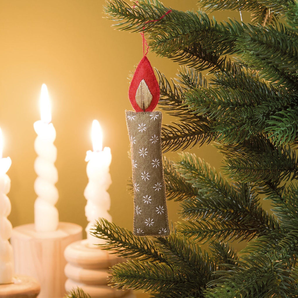 Embroidery kit: Felt Candle Decoration
