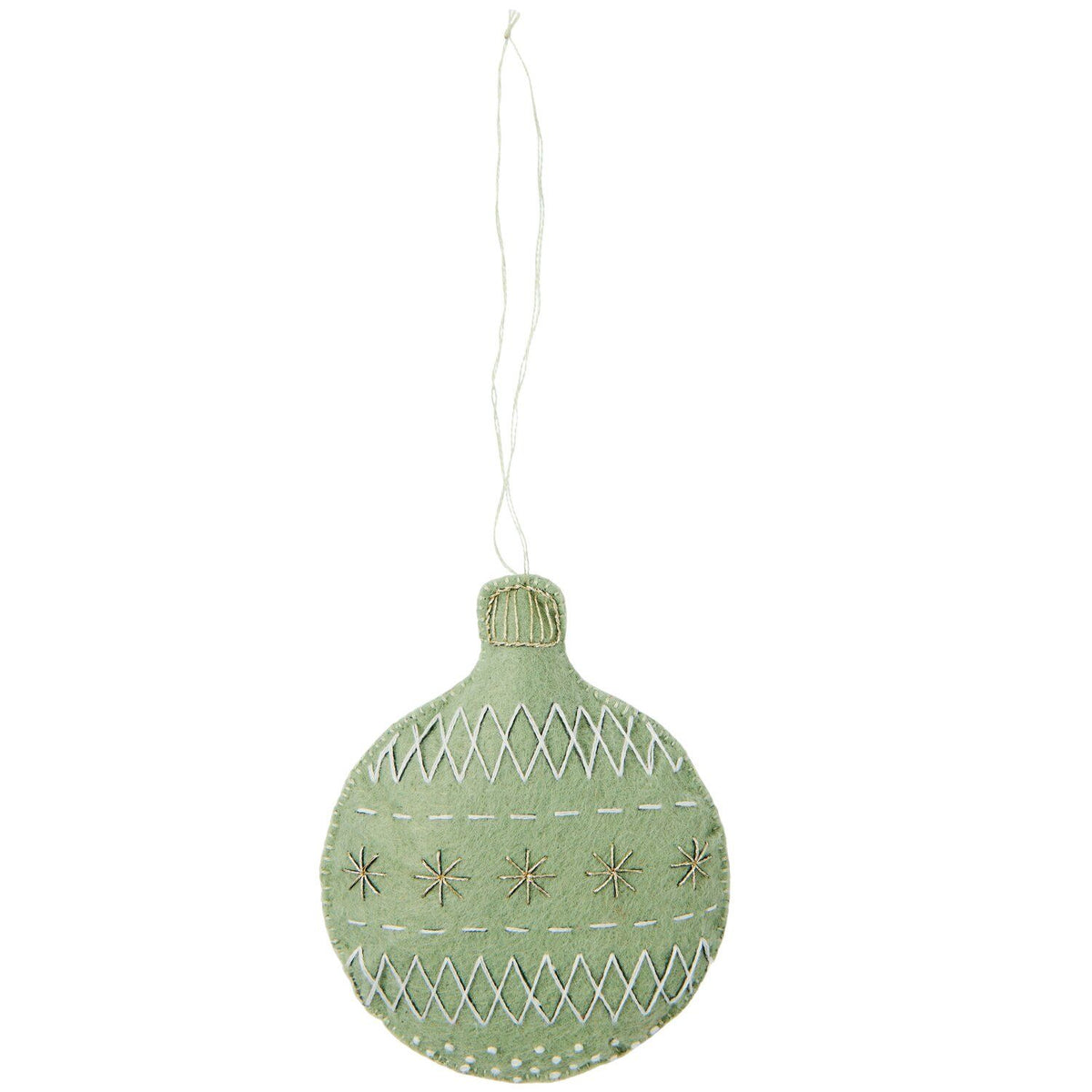 Embroidery kit: Felt Bauble Decoration