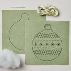 Embroidery kit: Felt Bauble Decoration