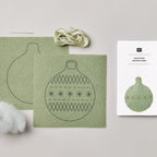 Embroidery kit: Felt Bauble Decoration