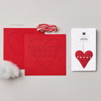 Embroidery kit: Felt Heart Decoration