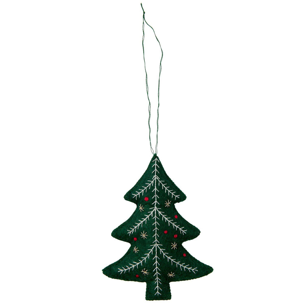 Embroidery kit: Felt Christmas tree decoration