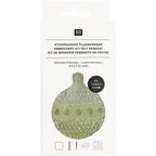 Embroidery kit: Felt Bauble Decoration