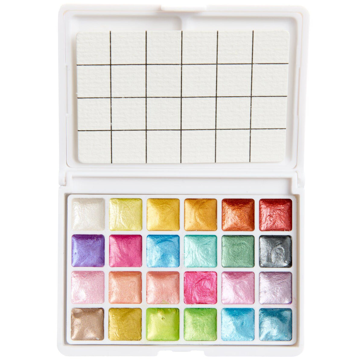 Mini Metallic Watercolour Set - 24 Colours
