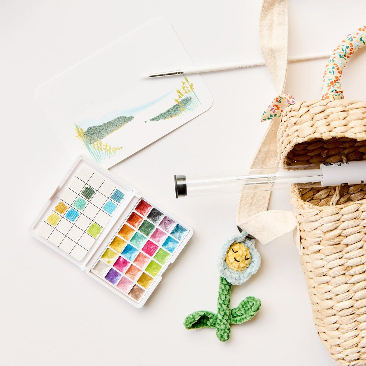 Mini Metallic Watercolour Set - 24 Colours