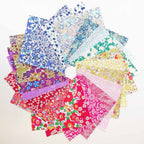 20 Liberty Tana Lawn Mixed Colours 5″ Charm Squares