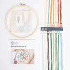 Natural History Museum Embroidery Hoop Kit, Shells Design 8"