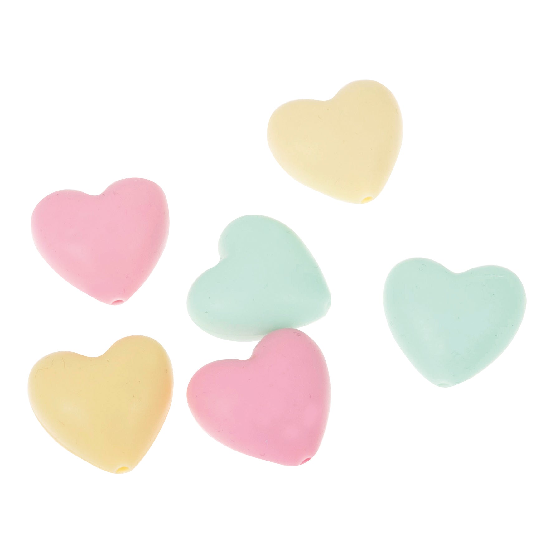Rubber Point Protectors : Pastel Hearts x 6