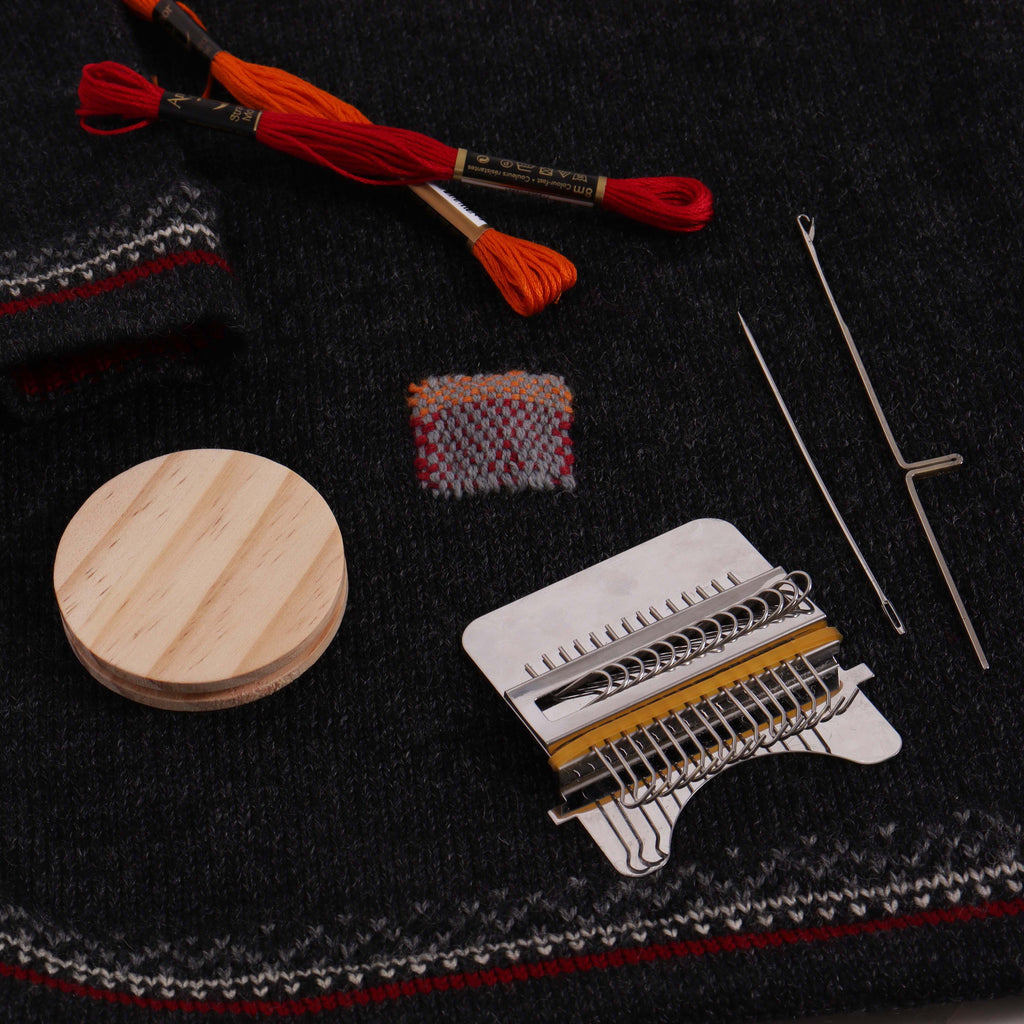 Mini Mending Weaving Loom