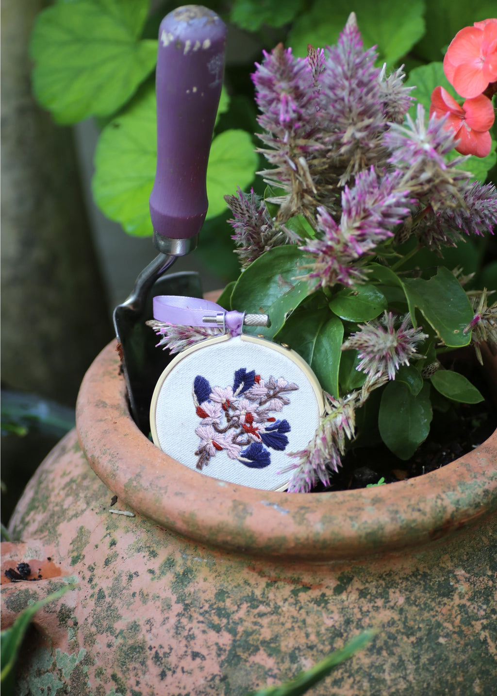 RHS Embroidery Hoop Kit x 4 : Orchids