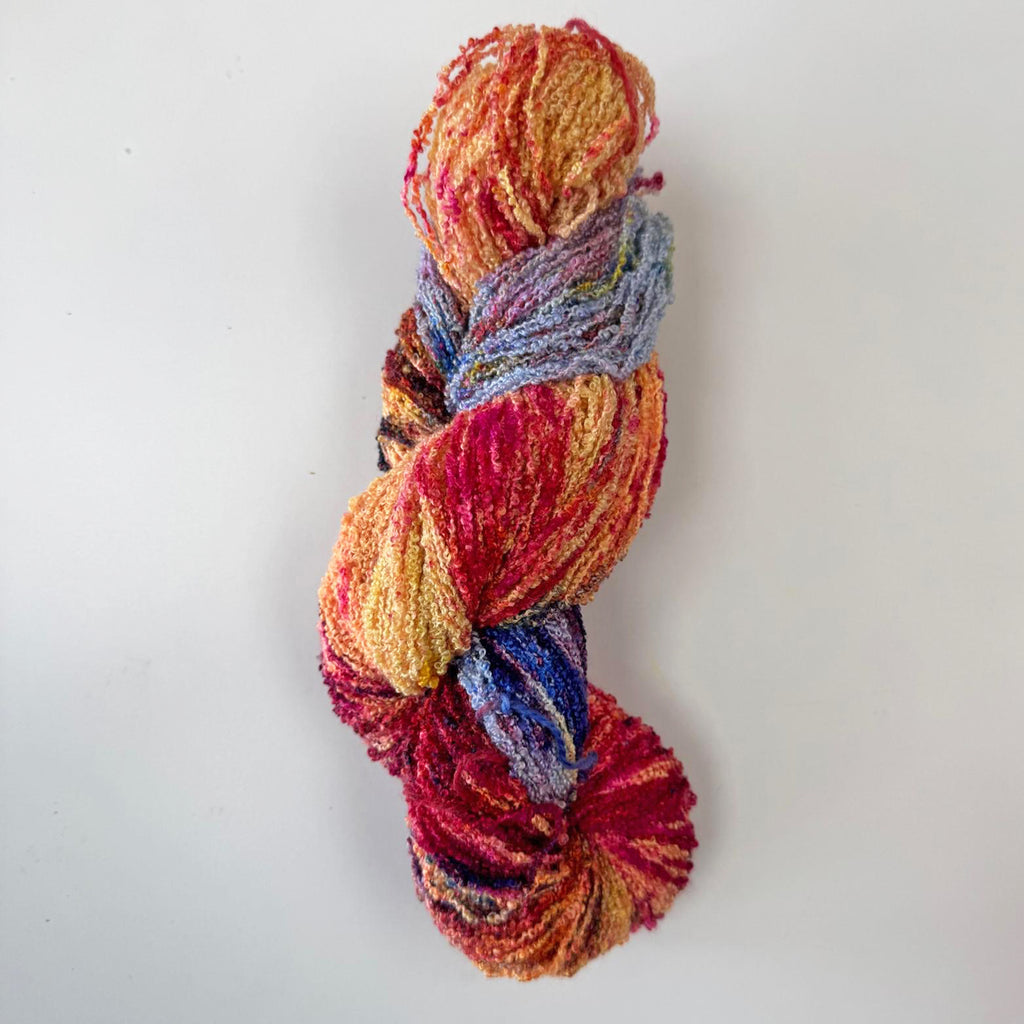 Gilliangladrag Hand Dyed Silk Bouclé Yarn : Funkytown