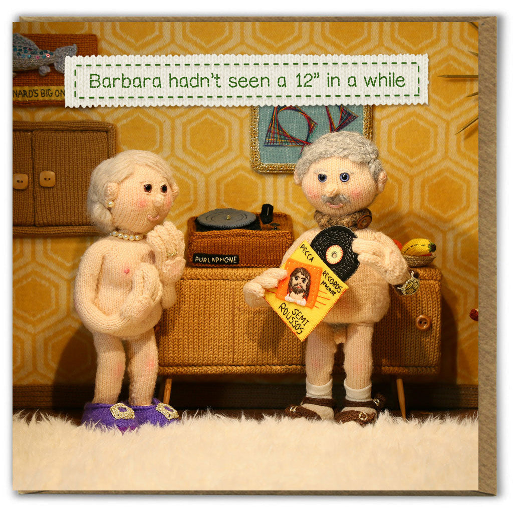 Greetings Card : Nudinits : 12"