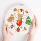 Natural History Museum Embroidery Hoop Kit, Insects 8"