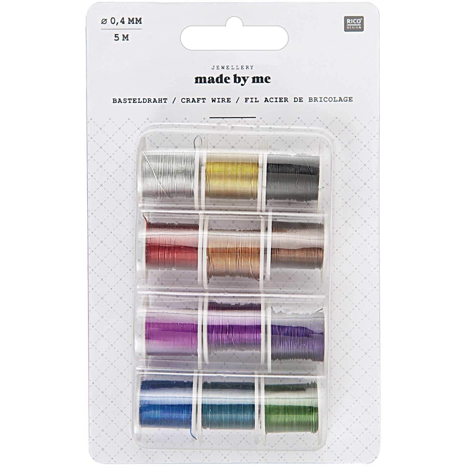 Craft wire 0.4mm : 5m  x 12 spools