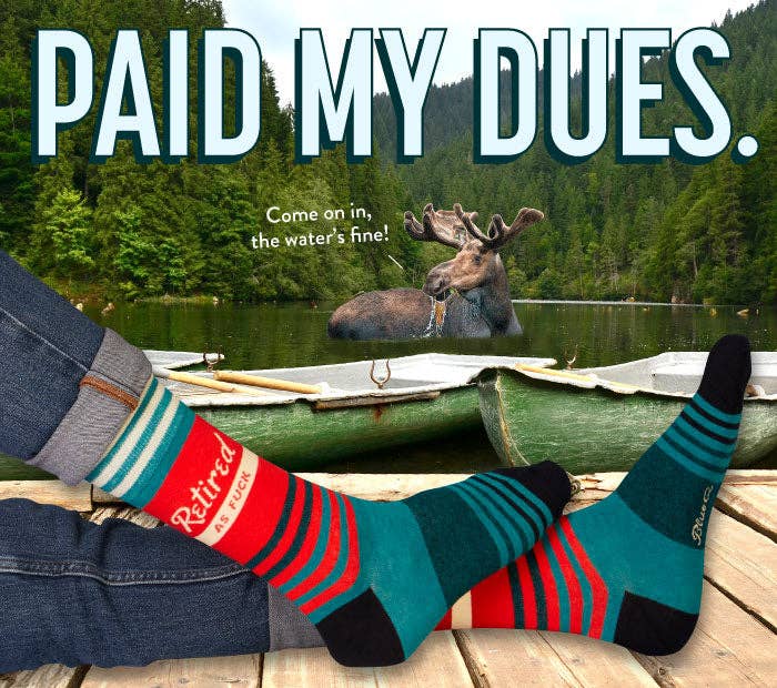 Retired As F**k Men's Socks