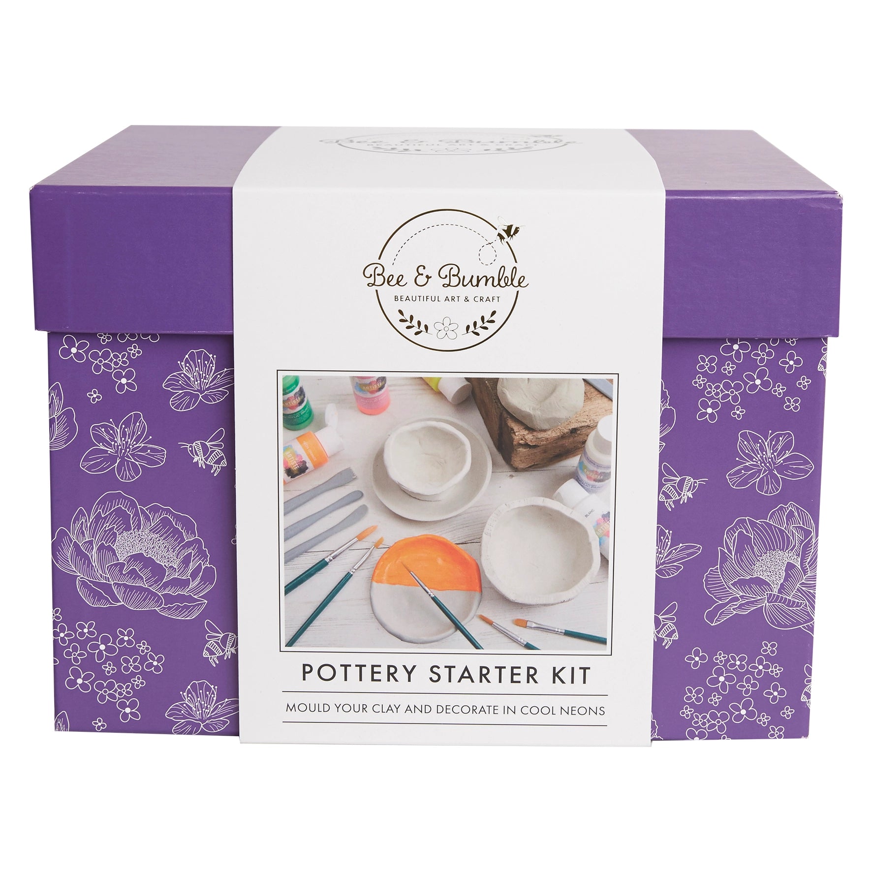Bee & Bumble Neon Pottery Making Kit