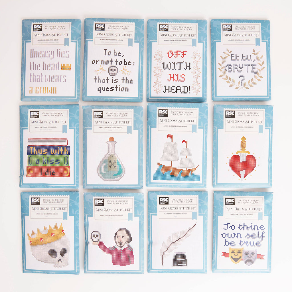 Royal Shakespeare Company 12 Mini Cross Stitch Histories & Tragedies