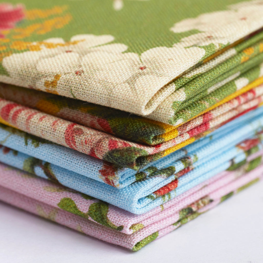 RHS Fat Quarter Fabric Bundle, Edwards, 45 X 56cm, Pack of 4