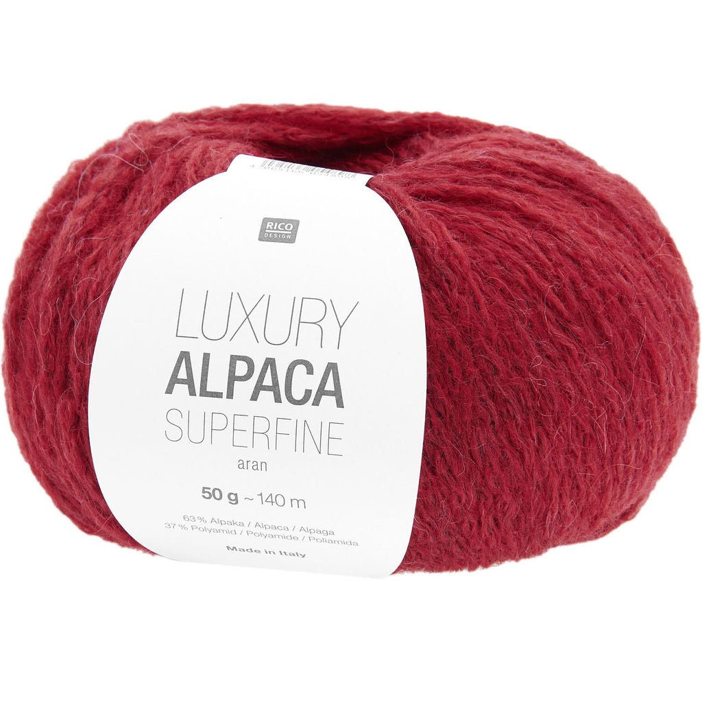 Rico Luxury Alpaca Superfine Aran 50g 031 Red