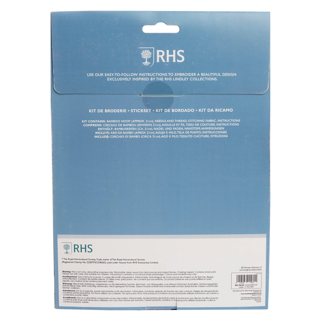 RHS Embroidery Kit : In the Wild
