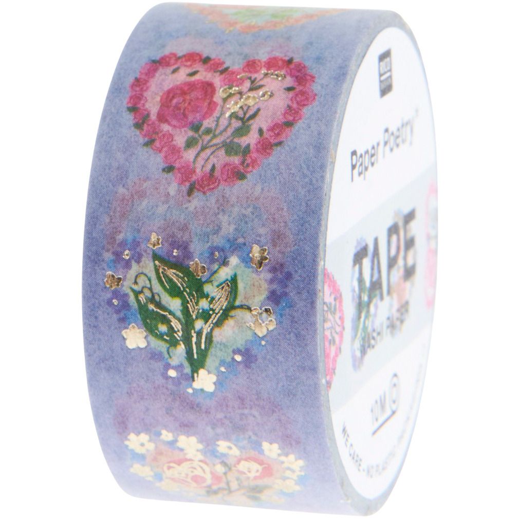 Paper Poetry Washi Tape Hearts