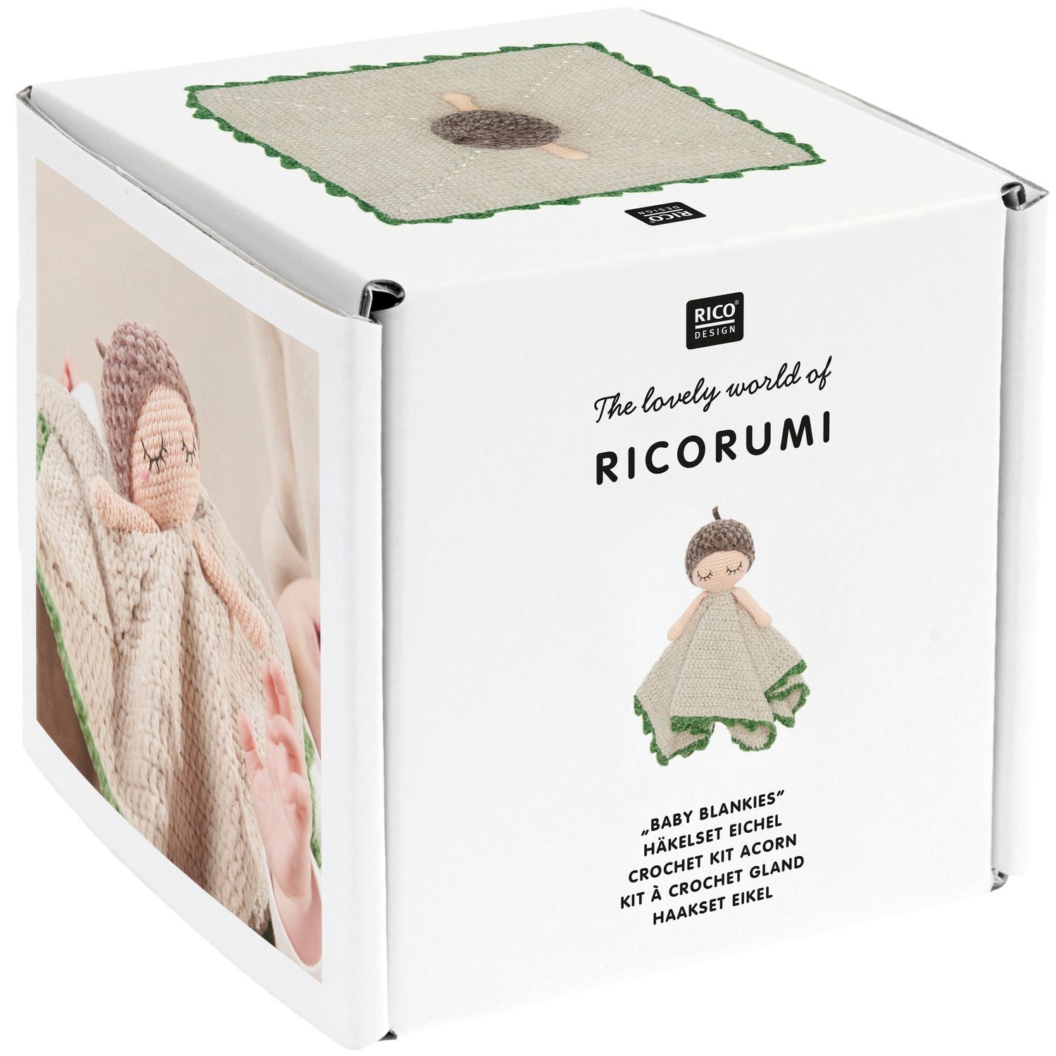 Ricorumi Crochet Kit : Baby Blankie : Acorn