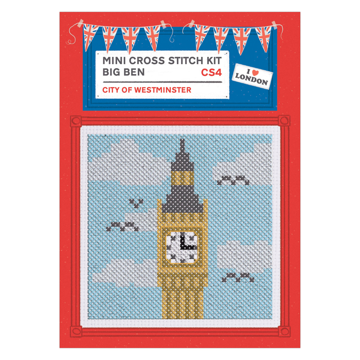 Sew & So On Mini Cross Stitch Kits : 12 Mini London Designs