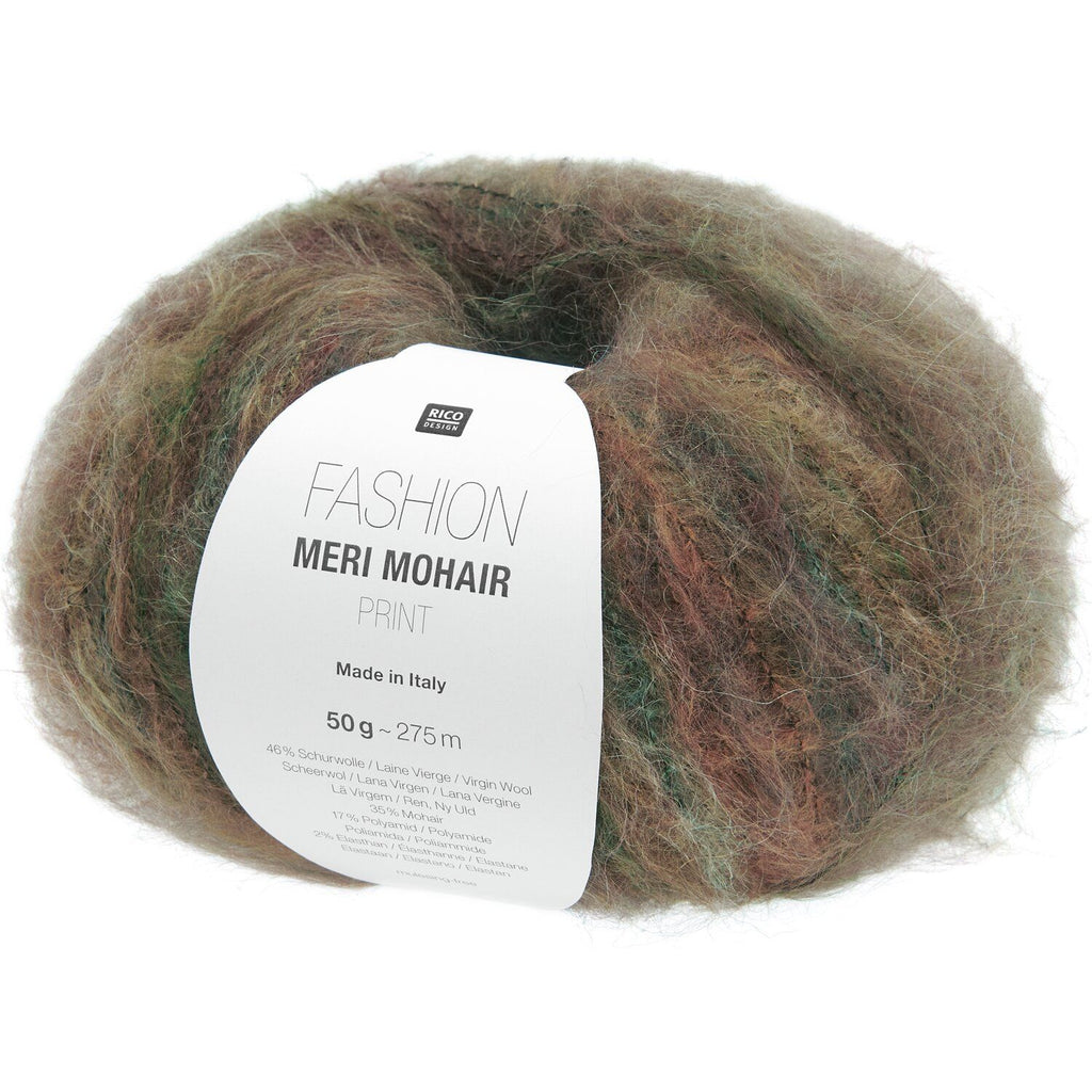 Rico Fashion Meri Mohair Print : 003 Dark Forest (D)
