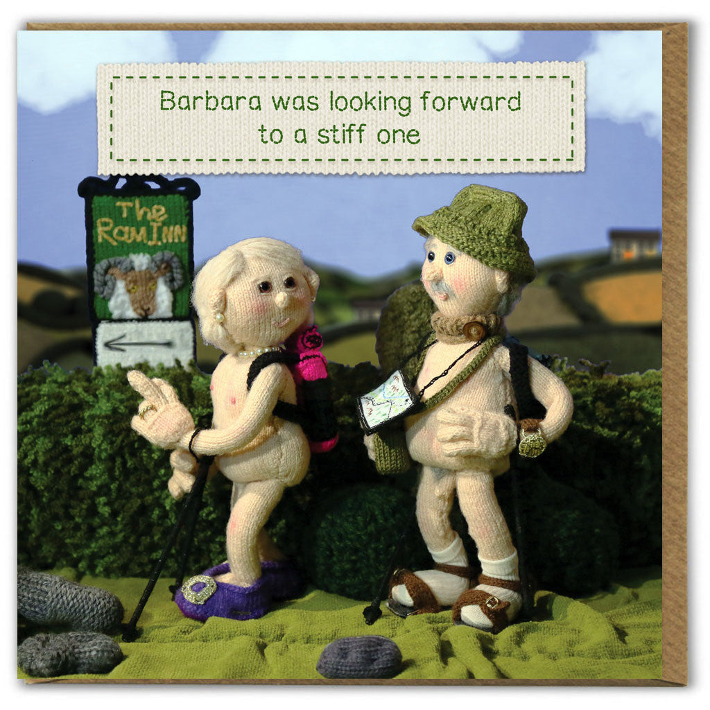 Greetings Card : Nudinits : Looking Forward