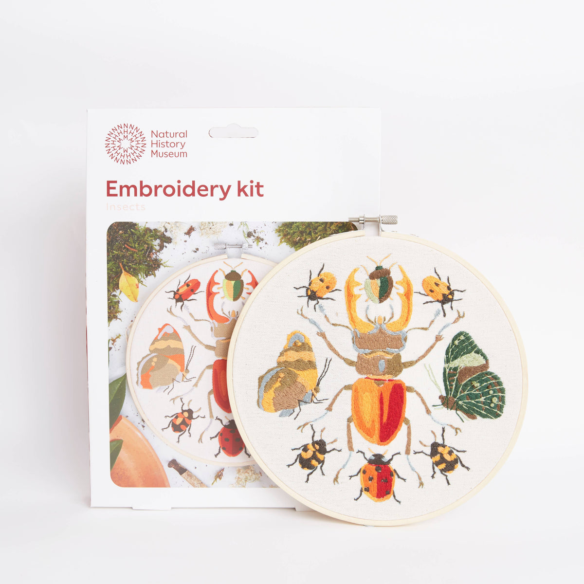 Natural History Museum Embroidery Hoop Kit, Insects 8"