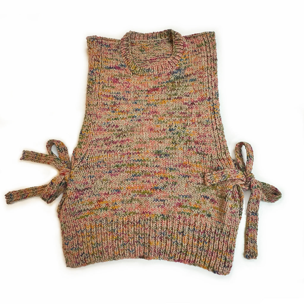 Cosmic Autumn Rebellion : Tie Side Vest : Knitting Pack & Pattern
