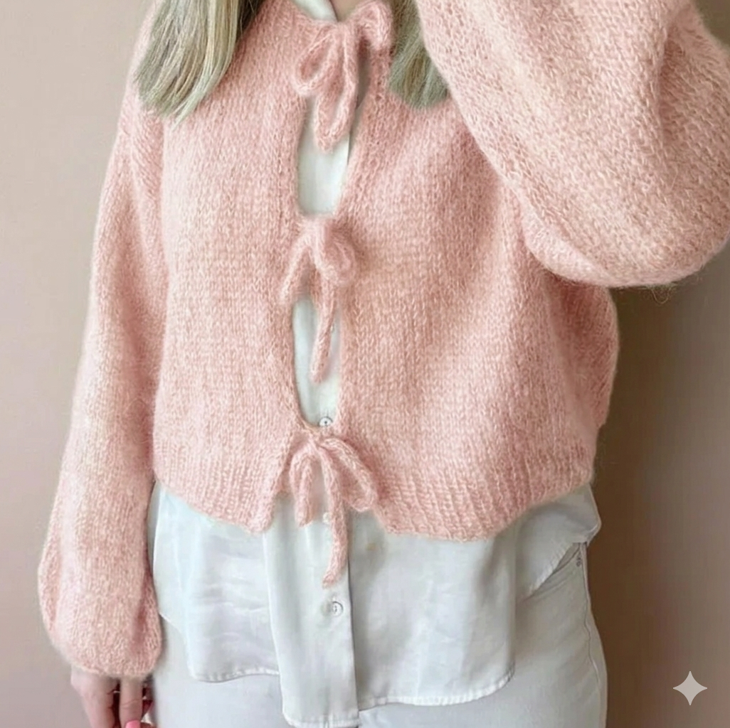 Ballerina Mohair Cardigan Knitting Kit Pack