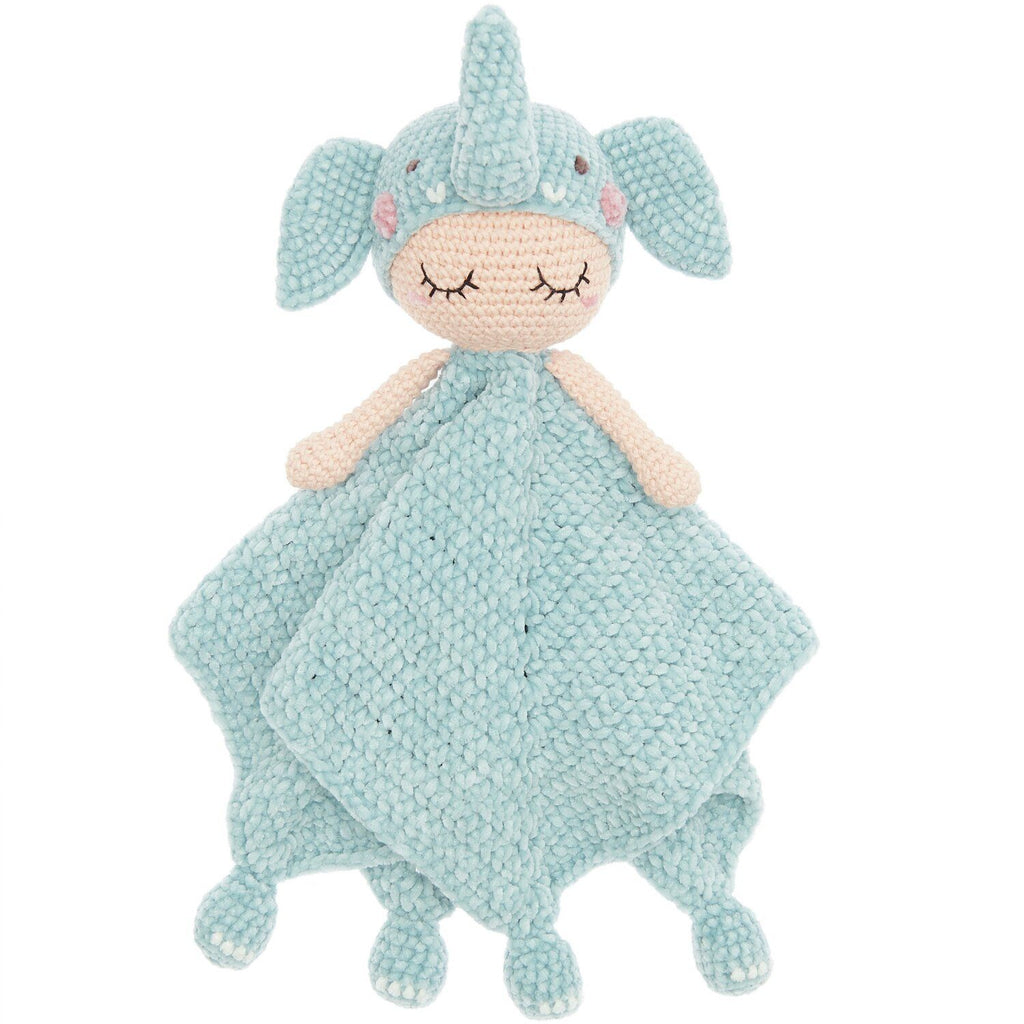Ricorumi Crochet Kit : Baby Blankie : Blue Elephant