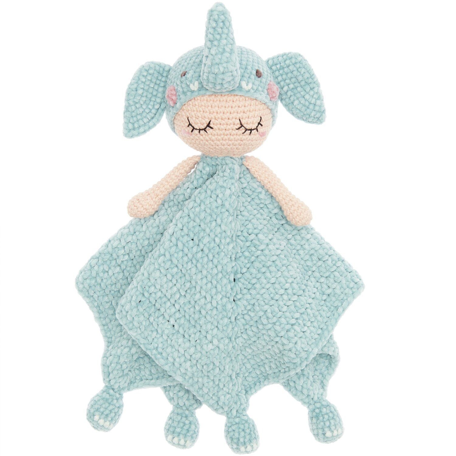 Ricorumi Crochet Kit : Baby Blankie : Blue Elephant