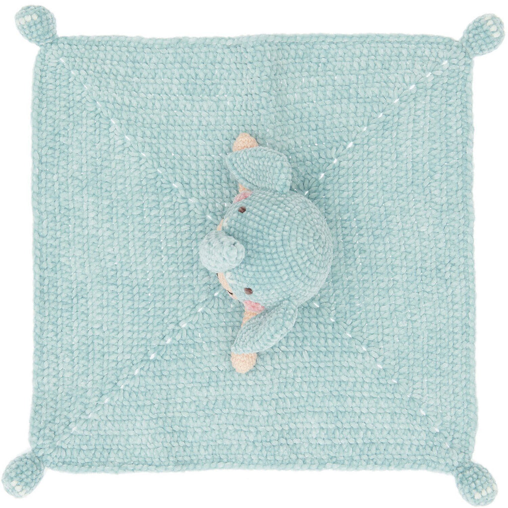 Ricorumi Crochet Kit : Baby Blankie : Blue Elephant