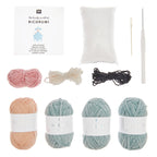 Ricorumi Crochet Kit : Baby Blankie : Blue Elephant