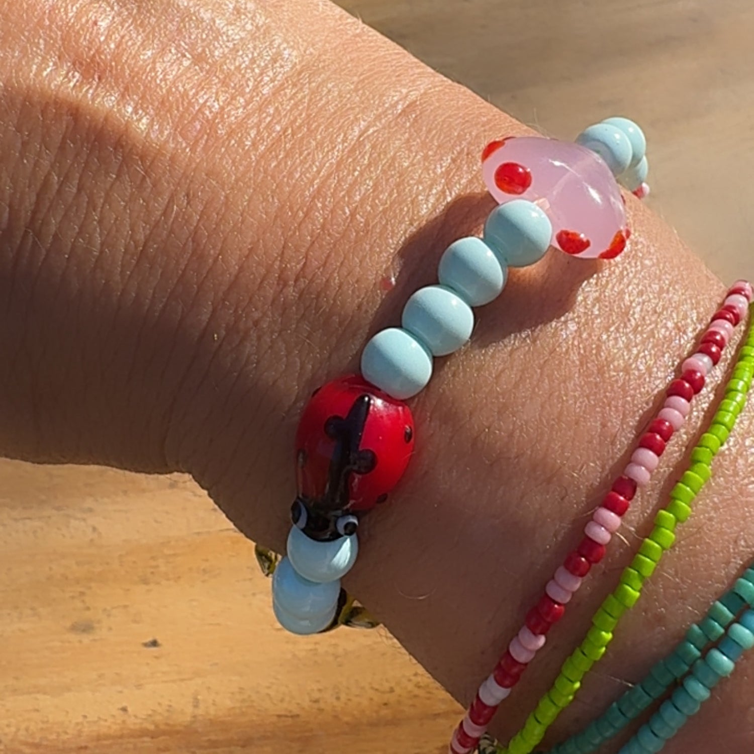 Summer Vibes Bracelet Kit with Glass Beads