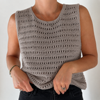 Hand Knitted Cotton Summer Top Kit - by Caidree
