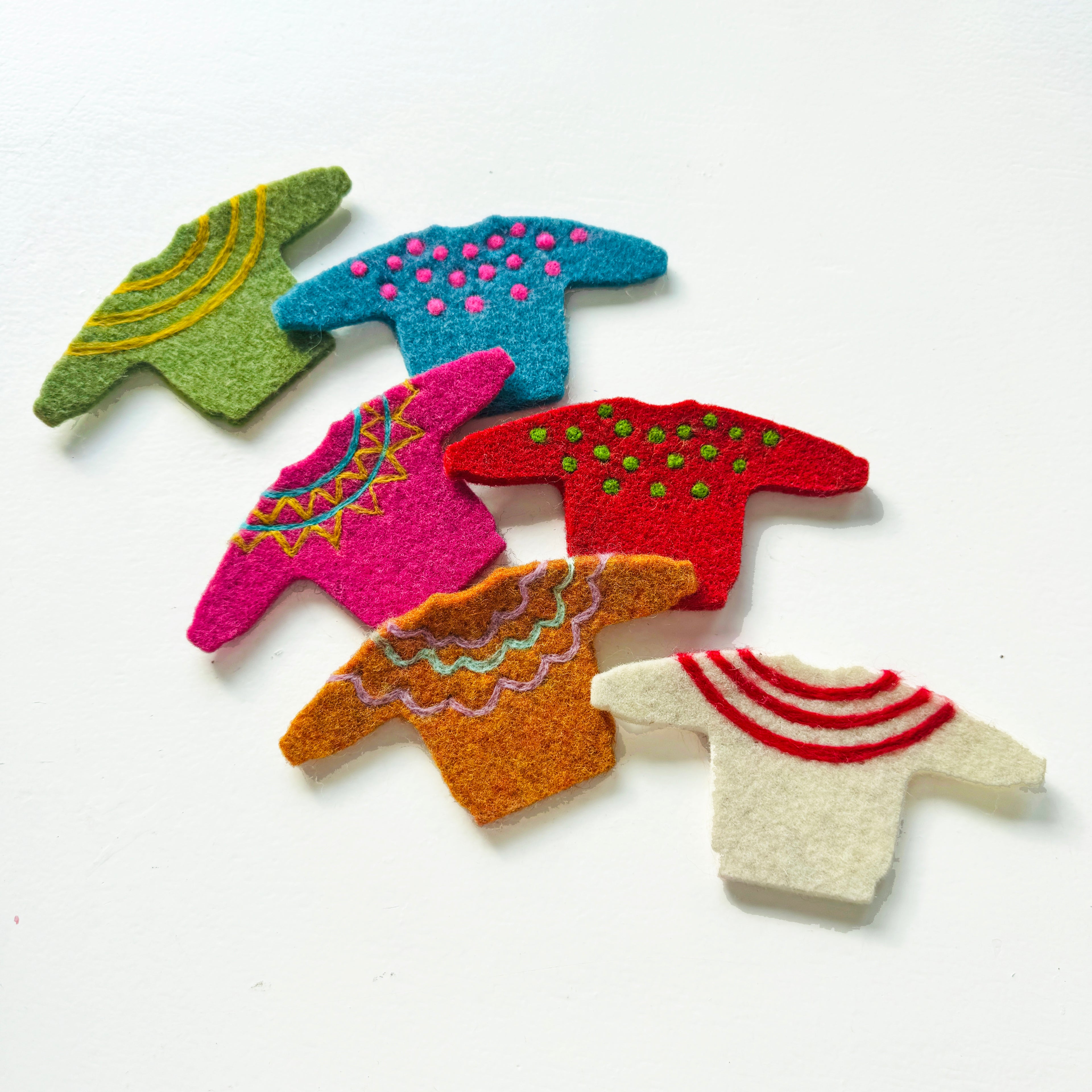 Christmas Jumpers Decorations Needle Felting Kit : Limited Edition